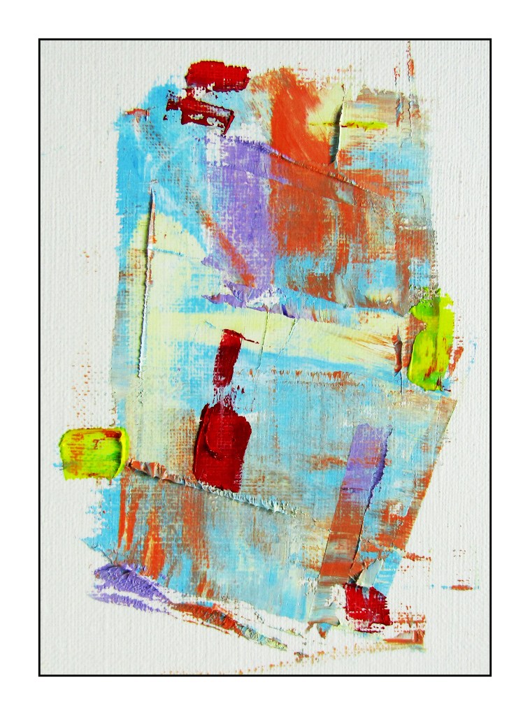 Gregarious, abstract oil painting by Michael Moreth