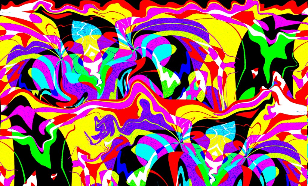 meltingicecreamcones by Edward Michael Supranowicz 
abstract multicolored digital art
